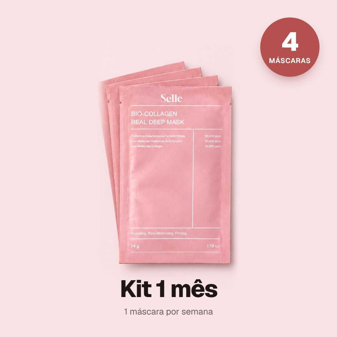 Kit 1 mês com 4 máscaras Selle