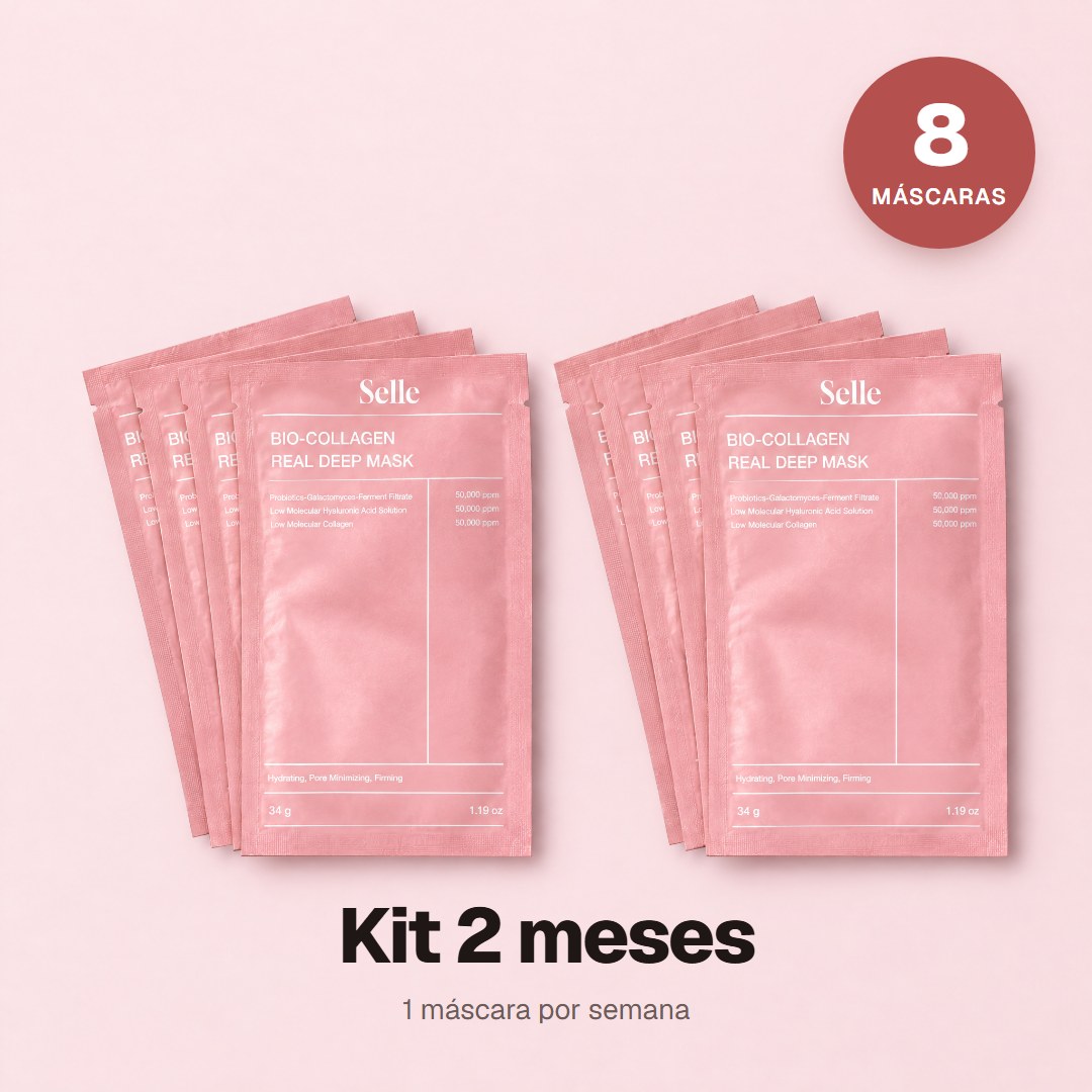 Kit 2 meses com 8 máscaras Selle